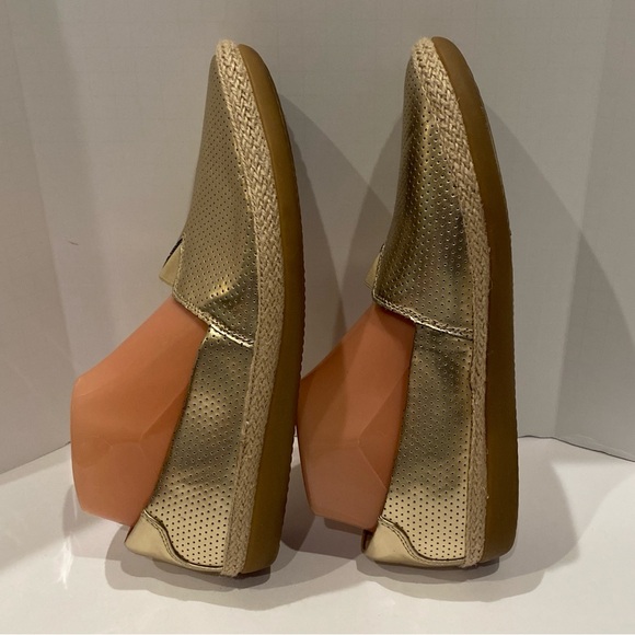 Clarks Danelly Sky Perforated Espadrille Slip On Loafers Flats Size 9.5W EUC - Picture 6 of 11